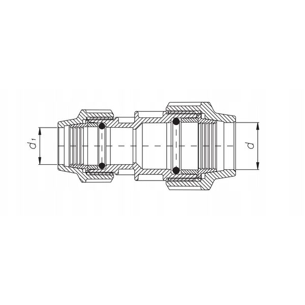 Unidelta złączka redukcyjna PE 63x40 601162