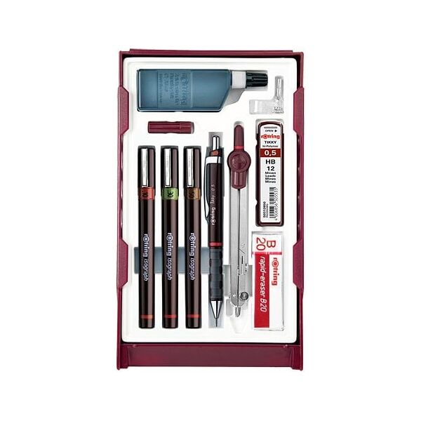 Σετ ισογράφων ROTRING MASTER SET 0,1 0,3 0,5