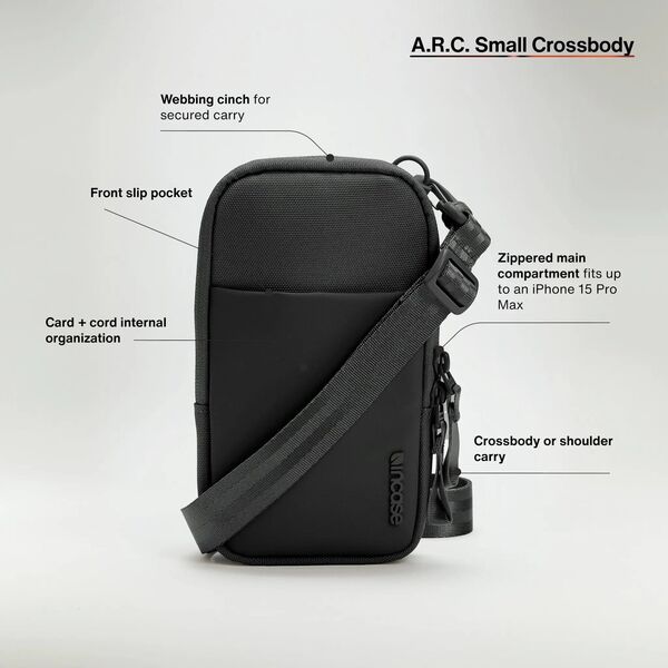A.R.C. Small Crossbody Bag - Black