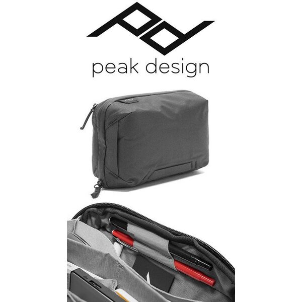 Θήκη τεχνολογίας Travel Line Peak Design Tech Pouch Black v2 - μαύρο