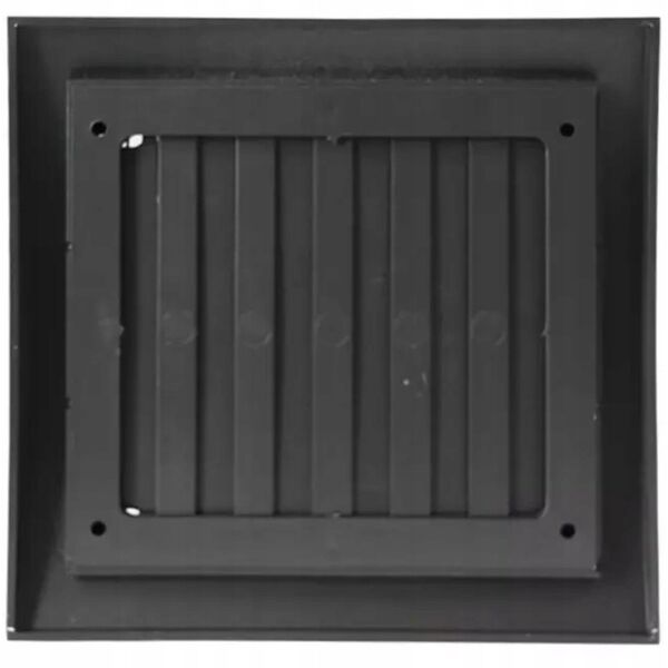 Πλαστική γρίλια εξαερισμού N12RA, 190 x 190 mm, με κάλυμμα, ανθρακί