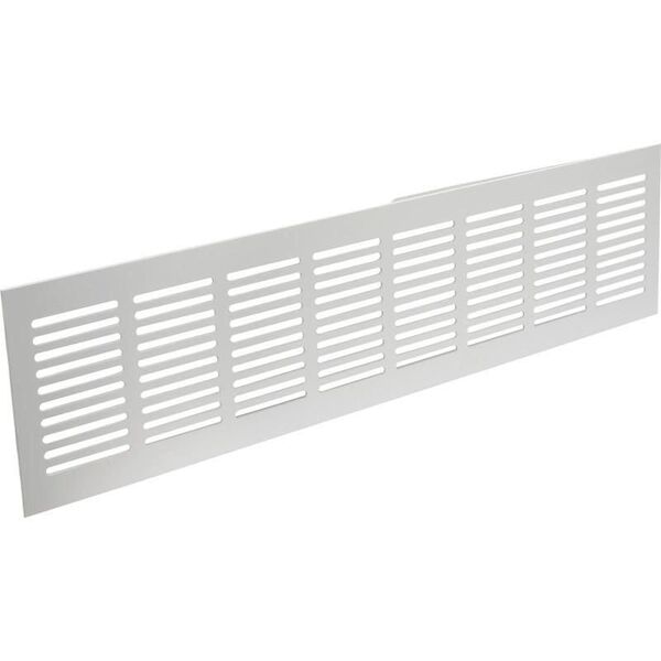 Γρίλια εξαερισμού αλουμινίου RA650, 60 x 500 mm, λευκή.