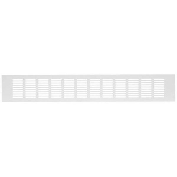 Γρίλια εξαερισμού αλουμινίου RA850, 80 x 500 mm, λευκή.