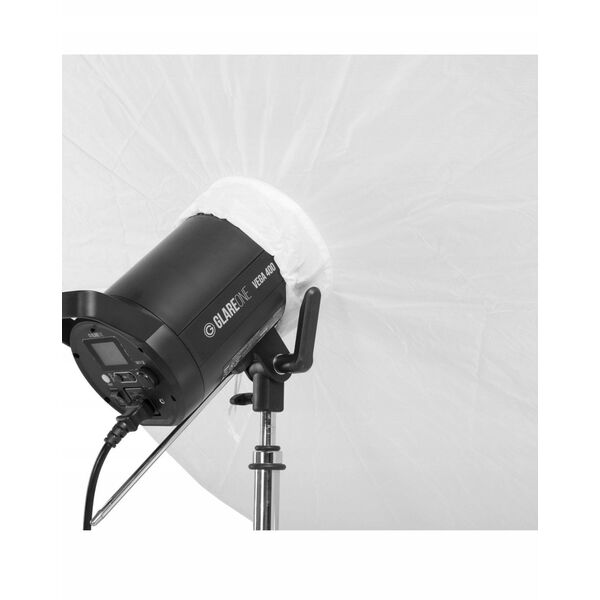 GlareOne Orb 130 White - βαθιά λευκή ομπρέλα με διαχύτη