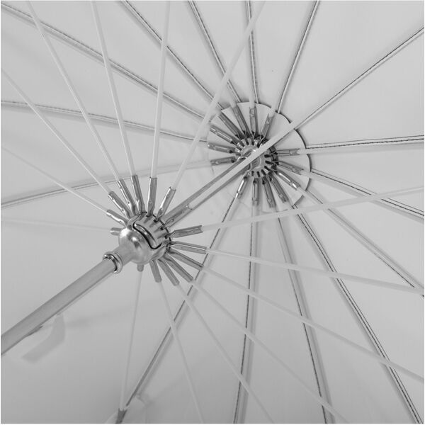 GlareOne Orb 130 White - βαθιά λευκή ομπρέλα με διαχύτη