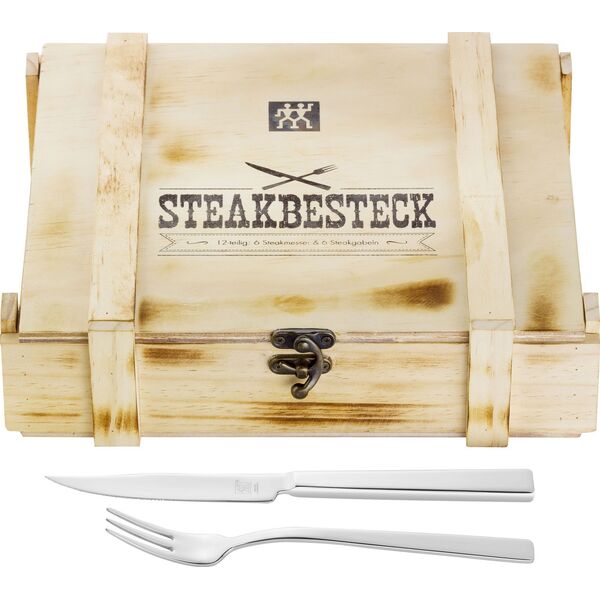 Zwilling Zwilling Steak Cutlery Set 12 pcs. in woodbox