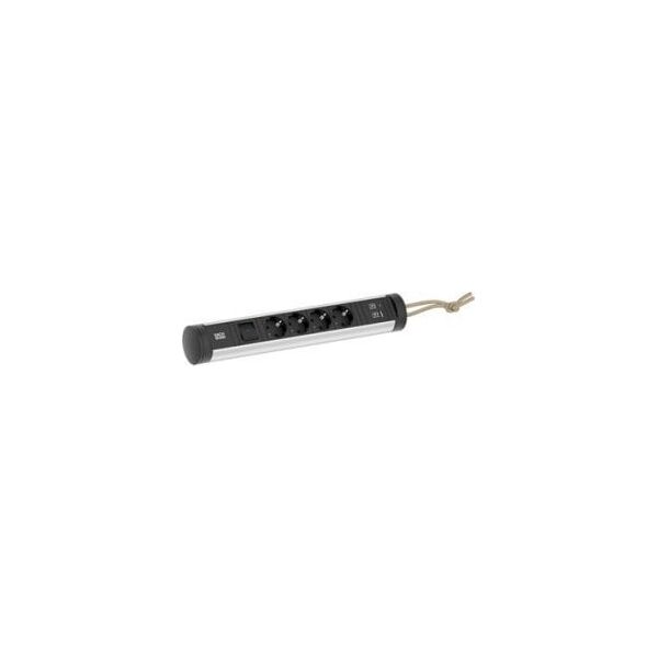 Kabel zasilający Bachmann BACHMANN CYCLE Loop 4xCEE7/3 1xswitch 1xUSB A/C 22W 2.5m CEE7/7