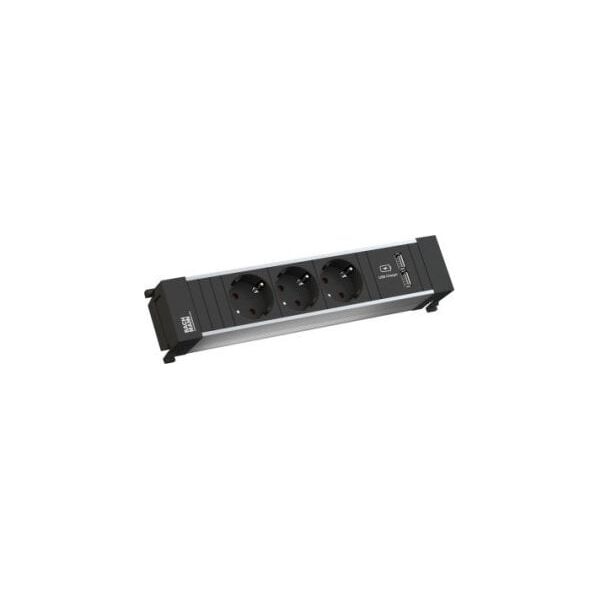Listwa zasilająca Bachmann BACHMANN POWER FRAME Medium 3x gniazdo z uziemieniem 1x ładowarka USB
