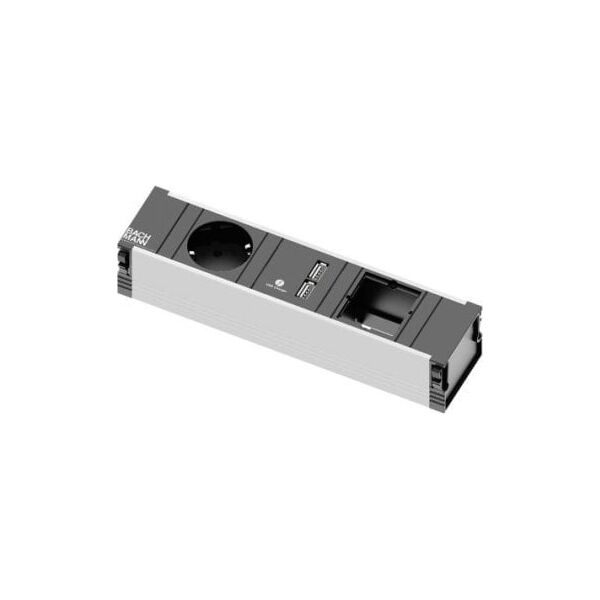 Bachmann BACHMANN CONI Small 1x gniazdo z uziemieniem 1x ładowarka USB 1x ABD