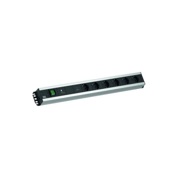 Listwa zasilająca Bachmann BACHMANN gniazdo wielokrotne 6xCEE7/3 1xGVS-Plus 1xswitch 2.0m