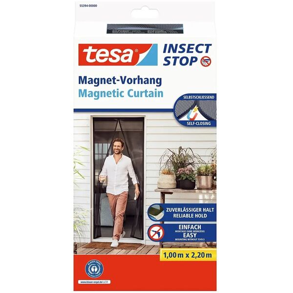 Μαγνητική κουρτίνα σίτας Tesa 1.0x2.20m ανθρακί 55394