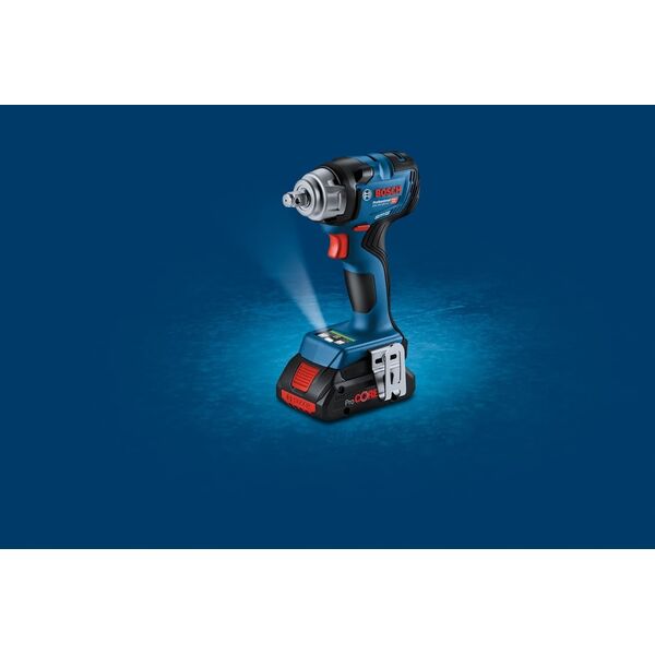 Klucz udarowy Bosch Bosch cordless impact wrench GDS 18V-330 HC Professional, 18Volt (blue/black, 2x Li-Ion battery ProCORE18V 4.0Ah, Bluetooth module, in L-BOXX)