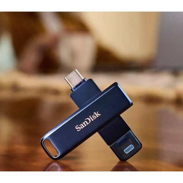 Pendrive SanDisk iXpand Phone Drive 256GB USB-C Metal Sky