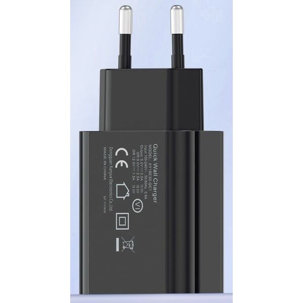Åadowarka sieciowa QC3.0 | czarna