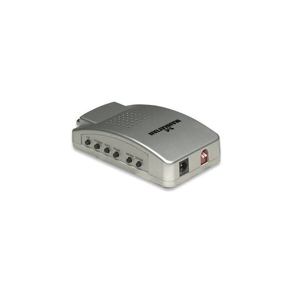 System przekazu sygnału AV Manhattan RCA (Cinch) - RCA (Cinch) D-Sub (VGA) - D-Sub (VGA) srebrny (150095)