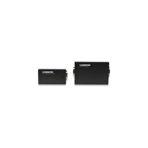 System przekazu sygnału AV Manhattan Extender VGA Cat5/5e/6 z audio do 300 m (177344)