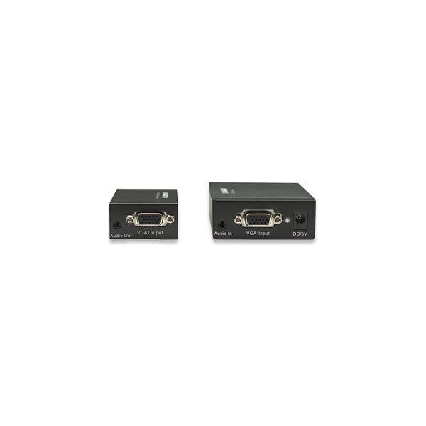 System przekazu sygnału AV Manhattan Extender VGA Cat5/5e/6 z audio do 300 m (177344)