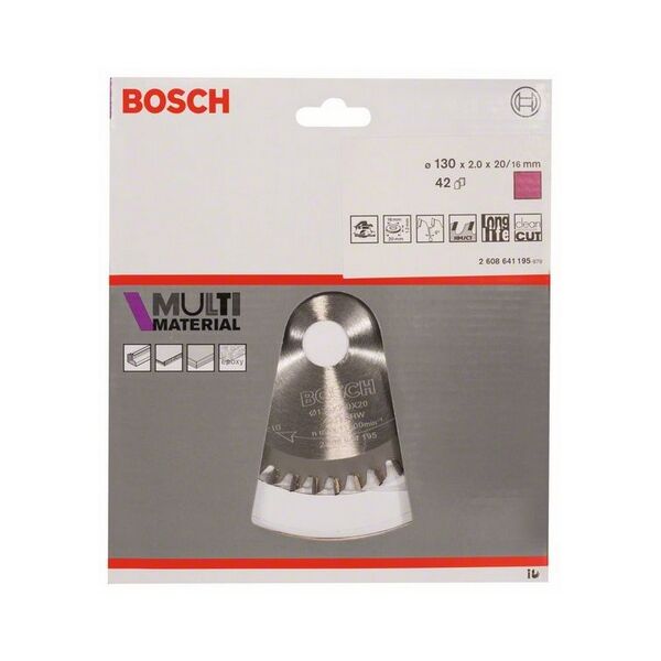Bosch Tarcza pilarska Multi Material 130x20mm z42 - 2608641195