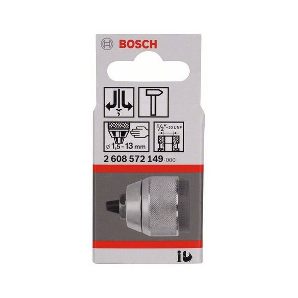 Bosch Uchwyt wiertarski szybkozaciskowy chromowany 13mm 1/2" (2608572149)