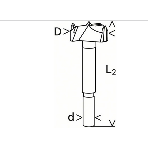 Bosch Środkowiec z węglikami spiekanymi 30 x 90mm (2608597610)