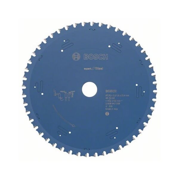 Bosch Tarcza pilarska Expert for steel 230 x 25,4mm 48 zębów (2608643058)