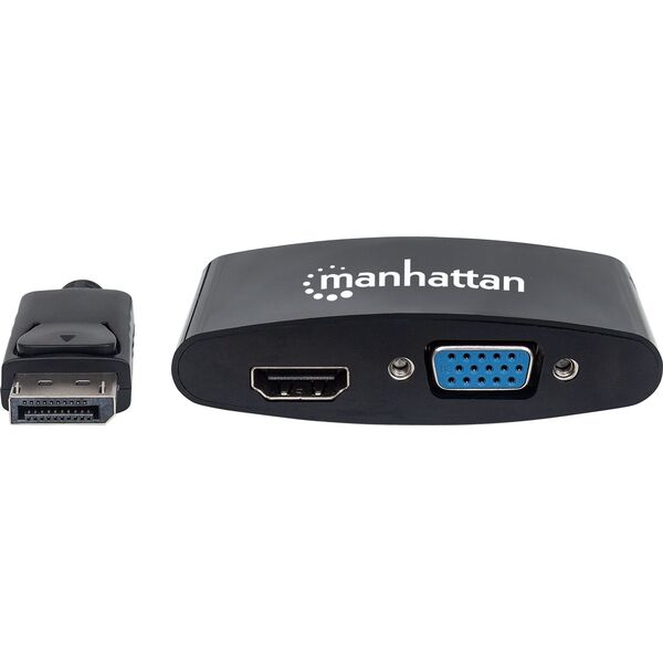 Adapter AV Manhattan DisplayPort - HDMI - D-Sub (VGA) czarny (152587)