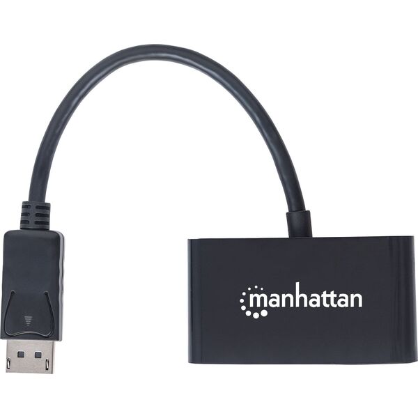 Adapter AV Manhattan DisplayPort - HDMI - D-Sub (VGA) czarny (152587)
