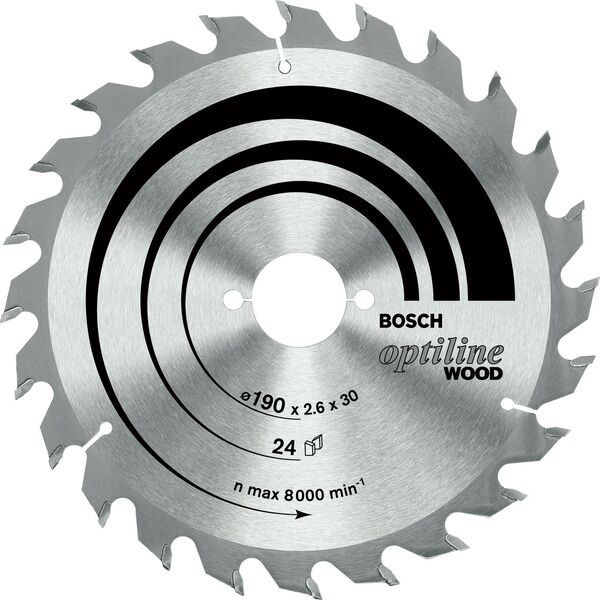 Bosch Optiline Wood 190x30-24mm tarcza do trewna (2608641185)