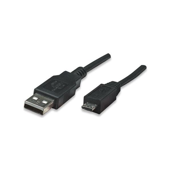 Kabel USB Manhattan USB-A - microUSB 3 m Czarny (325684)