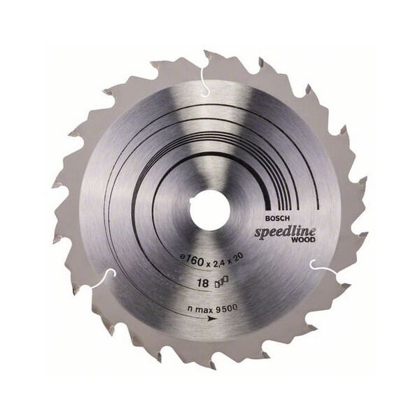 Bosch Tarcza pilarska SPEEDLINE WOOD 160x2,4x20mm 18 zębów 2 608 640 787