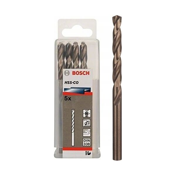 Wiertło Bosch Bosch Metal twist drill HSS-Co, DIN 338, 9.0mm (5 pieces, working length 81mm)
