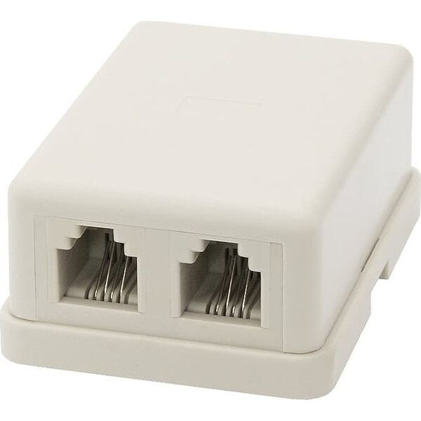 Blow 2258# Gniazdo telefoniczne 2x6p4c (puszka
