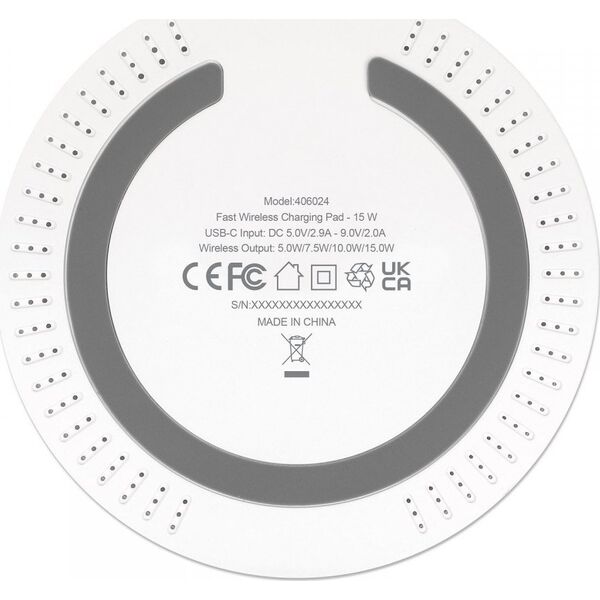Ładowarka Manhattan Manhattan Bezprzewodowa Ładowarka Indukcyjna Fast Qi 15W