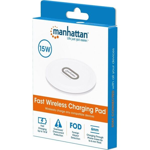 Ładowarka Manhattan Manhattan Bezprzewodowa Ładowarka Indukcyjna Fast Qi 15W