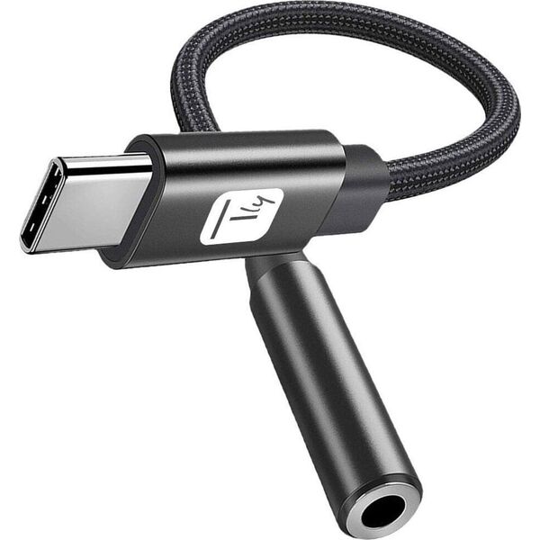 Adapter USB Techly Techly Adapter Słuchawkowy USB-C na Mini Jack 3.5mm z Układem DAC