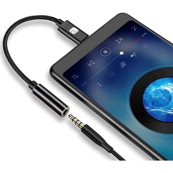 Adapter USB Techly Techly Adapter Słuchawkowy USB-C na Mini Jack 3.5mm z Układem DAC
