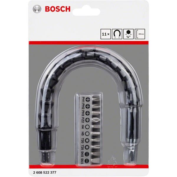 Bosch Bosch Przedłużka Elastyczna Do Wkrętarki Plastikowa + 10 Końcówek B2608522377