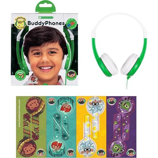 Słuchawki BuddyPhones Connect (BP-CO-GREEN-01-K)