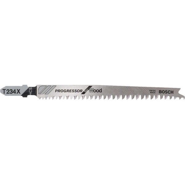 Bosch Bosch jigsaw blade T 234 X Progressor for Wood, 117mm (25 pieces)
