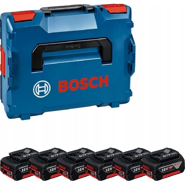 Bosch Bosch 6 X GBA 18V 4.0AH PROFESSIONAL, battery (blue/black)