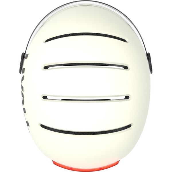 Livall Kask L23 biały 54-58cm z szybką ochronną LED/SOS