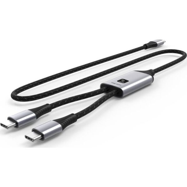 Podwójny Kabel USB-C 100W Techly 2x USB-C do Szybkiego Ładowania PD QC PPS