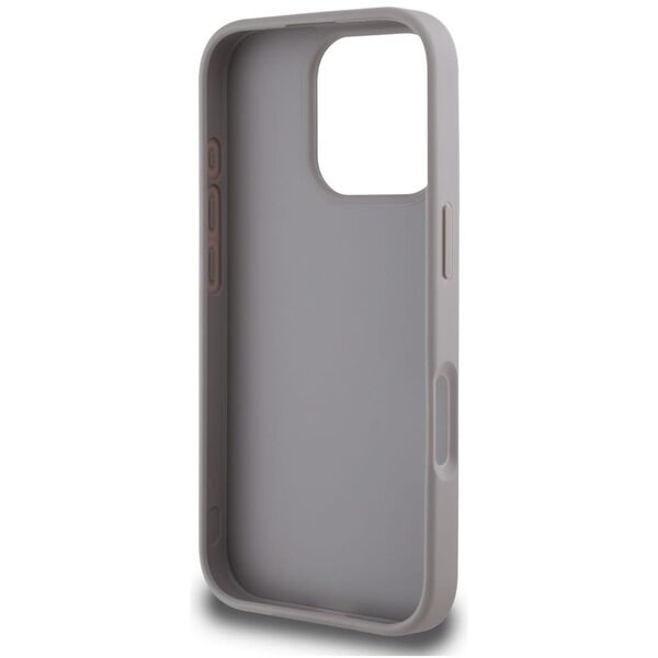 Etui Guess Grained Roses Big 4G logo do  iPhone 16 Pro Max fioletowy