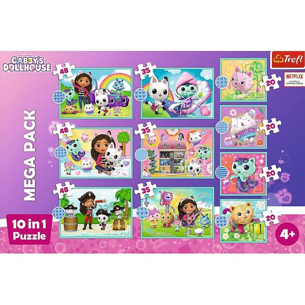 Trefl Puzzle 10w1 W świecie Gabi - łącznie 329 elementów