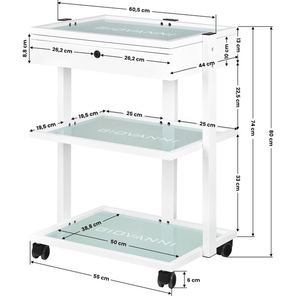 Activeshop Stolik kosmetyczny typ 1040A Giovanni