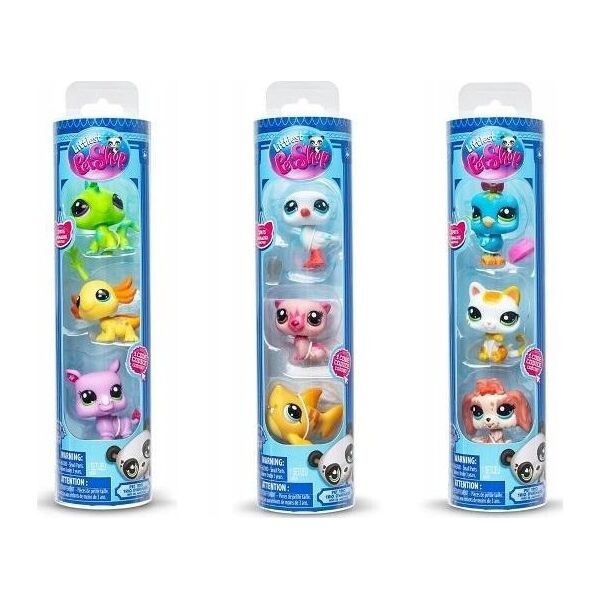 Figurka Littlest Pet Shop Littlest Pet Shop - PET TRIO IN TUBE ASS (00550) /Figures /Multi