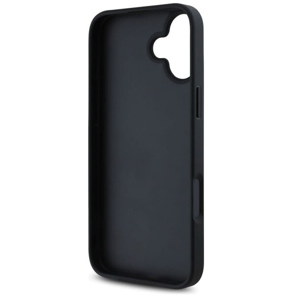 Etui Guess Grained Roses Big 4G logo do  iPhone 16 czarny