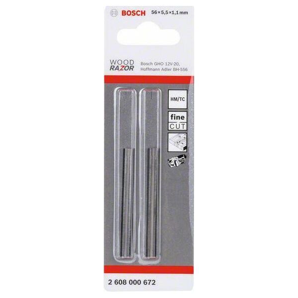 Bosch Bosch planer blade 56mm for GHO 12V-20 2pcs - 2608000672