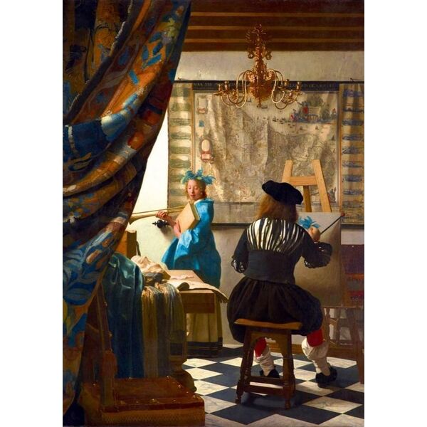 Bluebird Puzzle Puzzle 1000 Vermeer Alegoria malarstwa