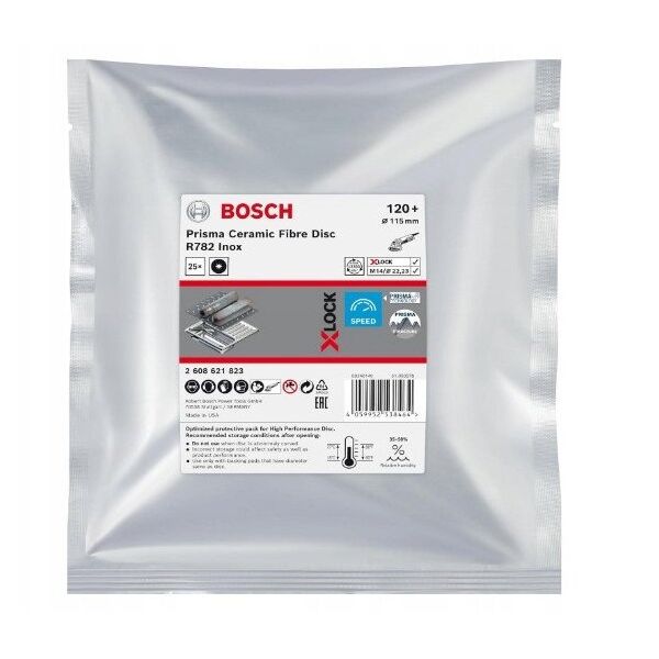 Bosch Bosch X-LOCK fiber discs R782 115mm G 120+ - 2608621823 EXPERT RANGE